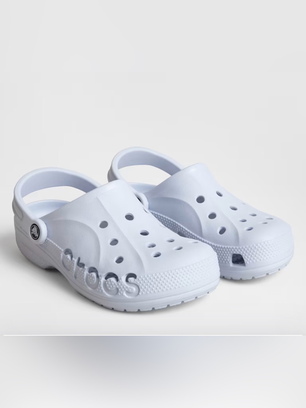 🔥RARE Icy Baby Blue Baya Clog Crocs with Women Size 8